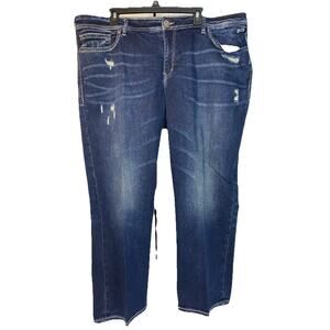 Silver Jeans Co. Suki Capri Women's Jean Capri Size 24 /L22.5 Mid Rise